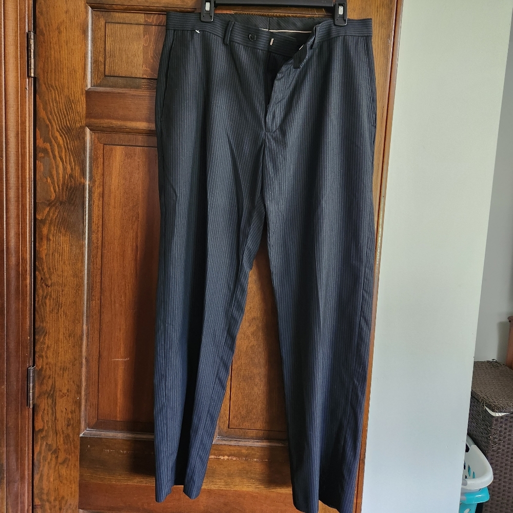 Mens Haggar Pinstripe Trousers